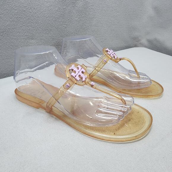 Tory Burch Mini Miller Jelly Thong Sandal Light Lavender Women's Size 8 - Picture 2 of 8